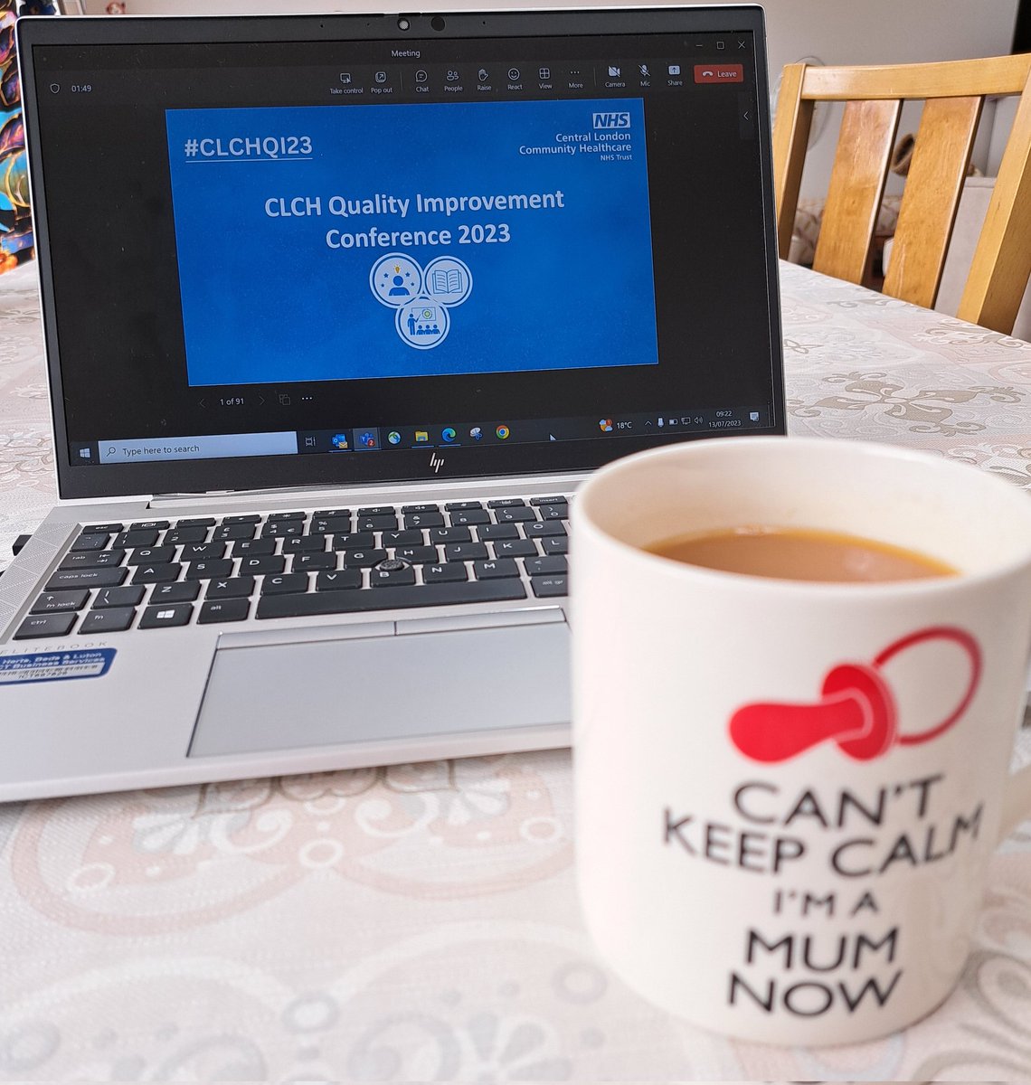 Excited to attend CLCH's QI conference this morning.
Tea's ready!✅️

Always learning... always thinking about #MakingThingsBetter 
<a href="/KirstieSimpso14/">Kirstie Simpson</a> #QITwitter #CLCHQI23
