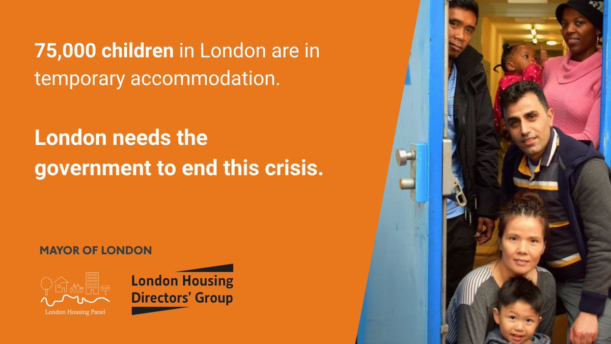 Today the London Housing Panel, Deputy Mayor for housing @tomcopley and the London Housing Directors Group - made up of senior officers from every borough in the city - have written to @michaelgove, demanding the government end London's worsening homelessness crisis. 🧵