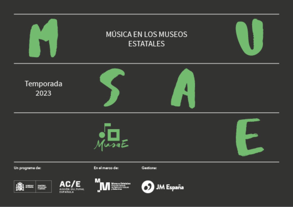 cuenca_miquel's tweet photo. 🏛🎹 Ayer presentamos en el @MuseoDeAmerica la 7a temporada de @proyectoMusaE, un proyecto de @culturagob y @ACEcultura que comisarianos desde @jmspain_. 48 conciertos en los 16 museos estatales protagonizados por 97 jóvenes musicos del 24/08 al 27/12.
👉🏻 https://t.co/owtNkJUCSC https://t.co/6FOaqGCvti