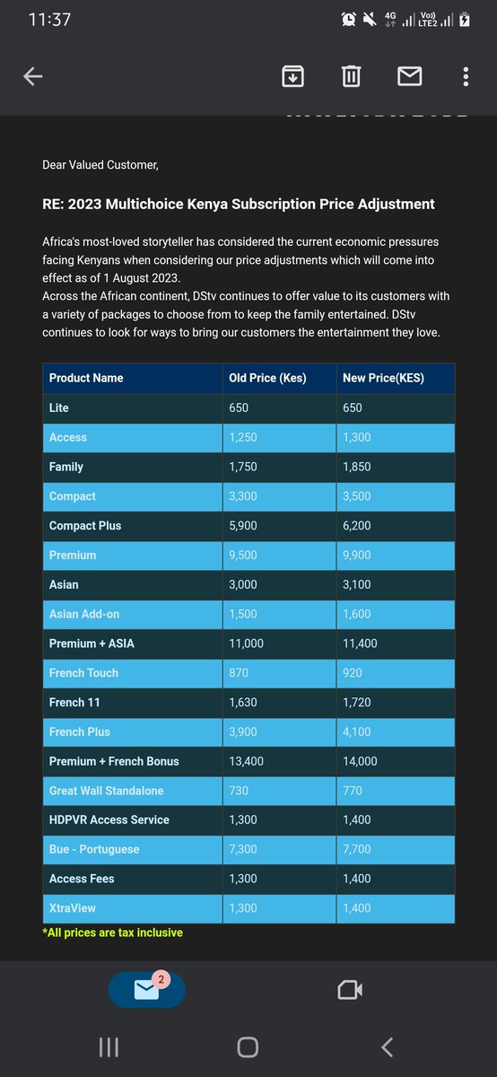 plitiku's tweet photo. @DStv_Kenya are some serious jokers. They make packages that don't make sense and force people to pay for mediocre content?

Mimi kama mimi siwezi afford any more. Bye bye https://t.co/ty6YvFcB72
