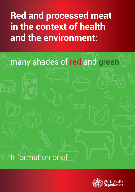 🗣️It’s out! A new WHO brief, led by yours truly, looks at the complex relationship between red and processed meat and various health and environmental outcomes. Link to the brief is here: apps.who.int/iris/rest/bits…