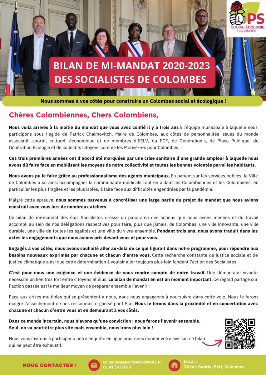 Parti Socialiste - Colombes tweet media
