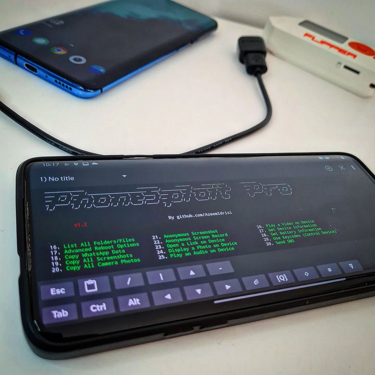 androidmalware2's tweet image. New #PhoneSploit Pro is available on GitHub
PhoneSploit Pro is all-in-one #pentesting tool to remotely exploit Android devices using ADB and Metasploit-Framework to get a Meterpreter session
github.com/AzeemIdrisi/Ph…