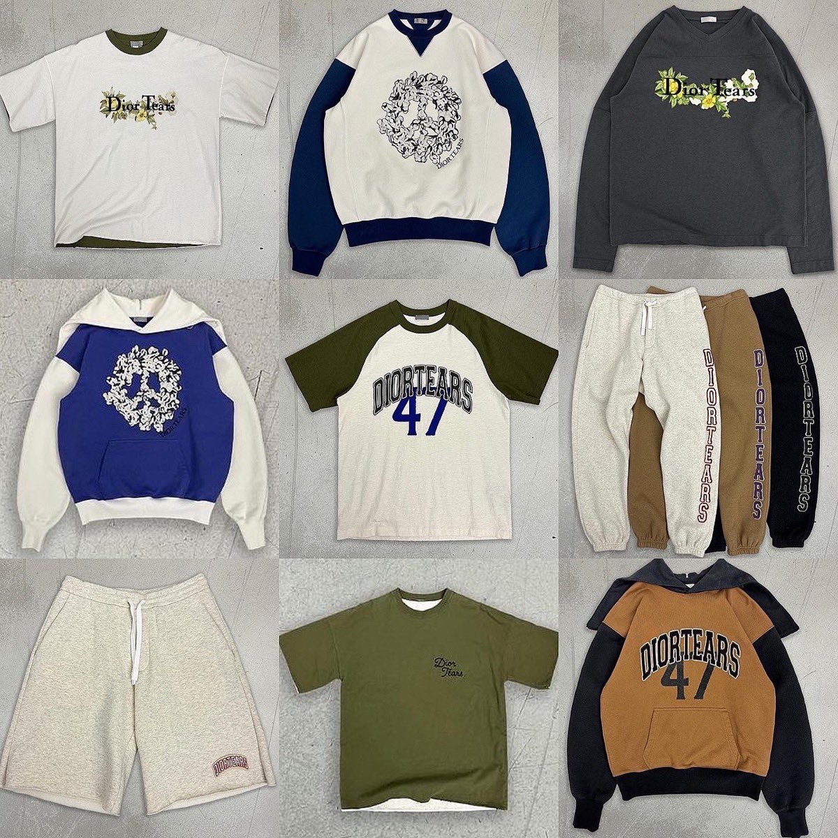ディオール×デニムティアーズ☆23AW Dior Tears ロゴTシャツ コメ兵 