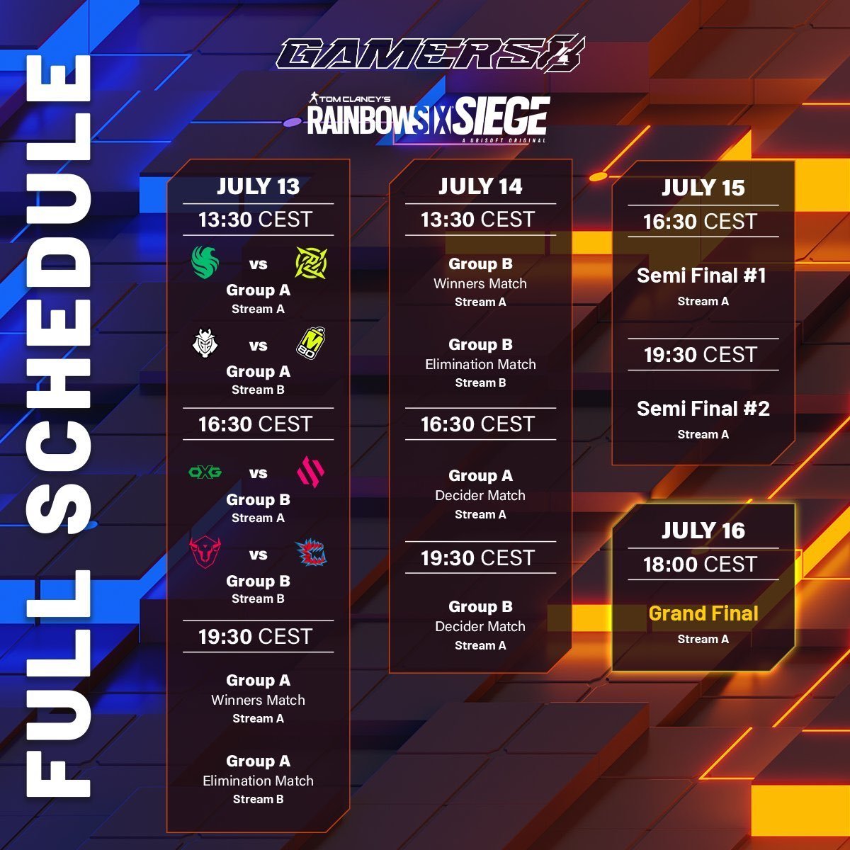 ESIX FR on Twitter "Le Gamers8 commence aujourd'hui ! Rendezvous à 13H30 pour suivre la