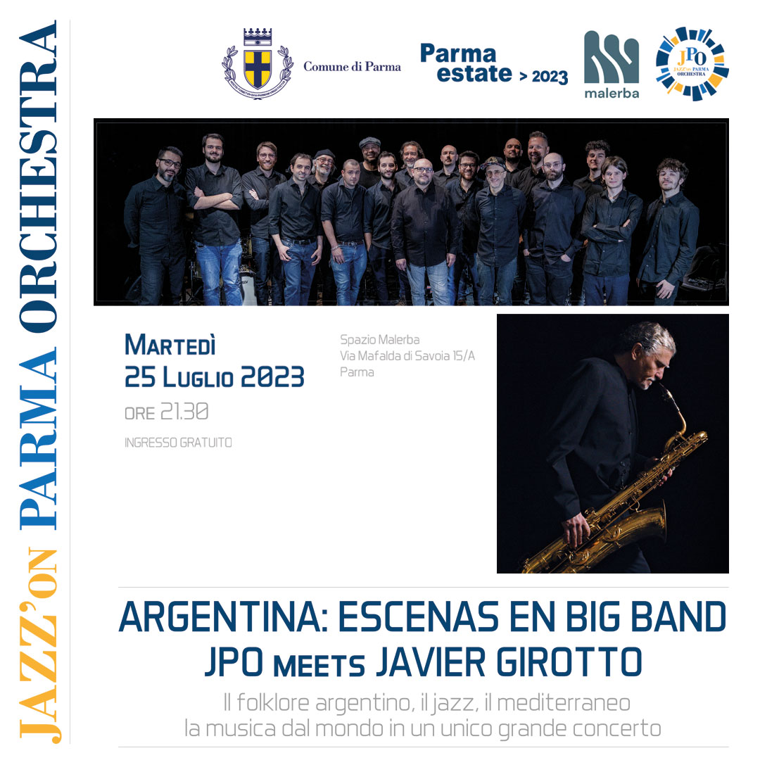 Anasazisnc's tweet photo. Un'altra bella collaborazione con l'associazione 𝐉𝐚𝐳𝐳'𝐨𝐧 𝐏𝐚𝐫𝐦𝐚 𝐎𝐫𝐜𝐡𝐞𝐬𝐭𝐫𝐚: locandina della nostra Giulia e musica di questo fantastico gruppo!
Segnatevi la data: 𝐦𝐚𝐫𝐭𝐞𝐝ì 𝟐𝟓 𝐥𝐮𝐠𝐥𝐢𝐨 𝐉𝐏𝐎 𝐢𝐧𝐜𝐨𝐧𝐭𝐫𝐚 𝐉𝐚𝐯𝐢𝐞𝐫 𝐆𝐢𝐫𝐨𝐭𝐭𝐨.
#jazz #parma https://t.co/AOGDMhfLo2