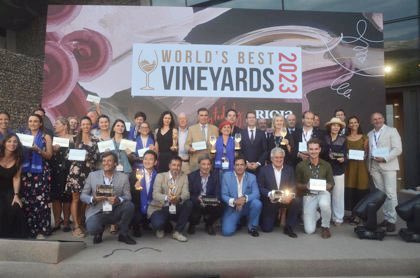 Rioja, consagrada como uno de los mejores destinos enoturísticos del mundo en el World's Best Vineyards 2023
Dos bodegas riojanas alcanzan el TOP 50 y Marqués de Riscal mantiene  la segunda posición en el ranking.