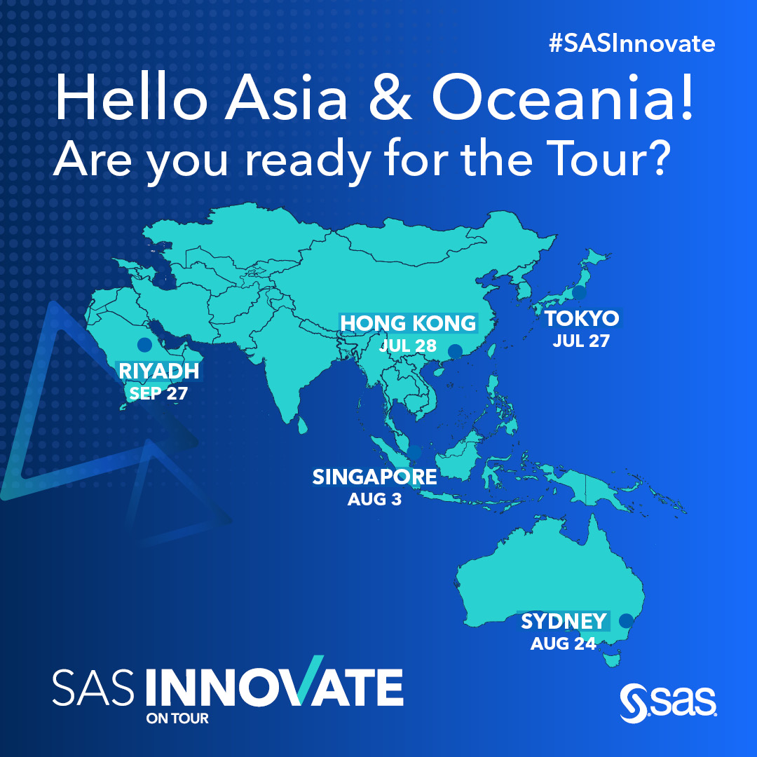 The most preeminent #AI event of the year is here! Join #SASInnovate on Tour and discover how AI is changing business and society. Meet top experts and business leaders in a city near you 👉 2.sas.com/6016P36P8

#AI #Analytics