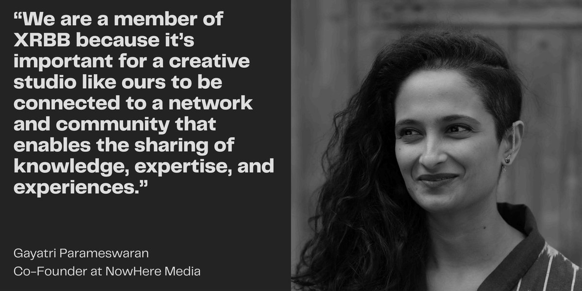 Extended Reality Berlin-Brandenburg e.V. (@xrbb_ev) on Twitter photo <a href="/pgaya3/">Gayatri Parameswaran</a> is Co-Founder of @Now_Here_Media, a renowned studio for #AR & #VR experiences.
“We are a member of XRBB because it’s important for a creative studio like ours to be connected to a network & community that enables the sharing of knowledge, expertise, and experiences.” <a href="/pgaya3/">Gayatri Parameswaran</a> is Co-Founder of @Now_Here_Media, a renowned studio for #AR & #VR experiences.
“We are a member of XRBB because it’s important for a creative studio like ours to be connected to a network & community that enables the sharing of knowledge, expertise, and experiences.”