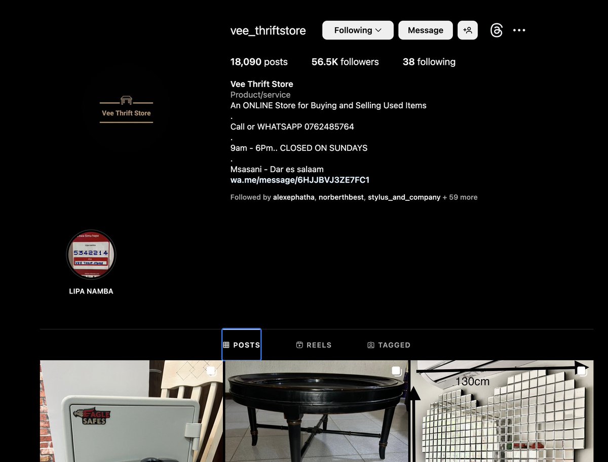 #MsaadaTwitani   Nani mwingine anaexperience na hawa jamaa Vee ThriftStore kwenye Instagram, nimechukua item kutoka kwao, now hawapokei simu, na wala hawafanyi refund.. Na inaonekana ni kama wanafanya hivi kwa watu wengi sana.   #Tanzania #OnlineShopping