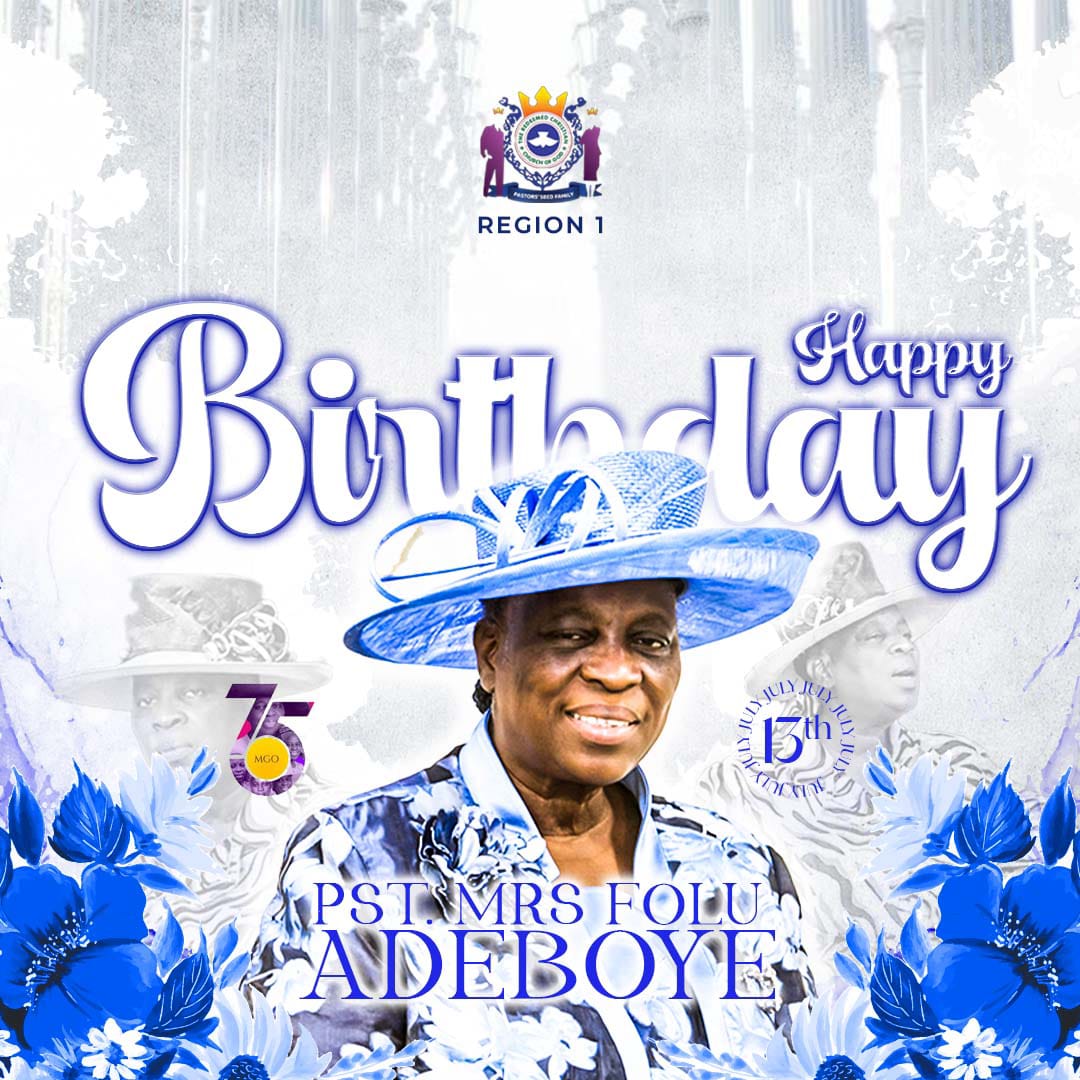 It's MGO's Birthday🎉 @PastorFAAdeboye
We're grateful to God for 75 years of His goodness over the life of our Mother, Grandma.
Happy birthday Grandma 🎁🥳
We pray that the Almighty God will continue to Keep you 🙏
Thanks for always taking care of us 😊@PSFRCCGofficial  #MGOat75