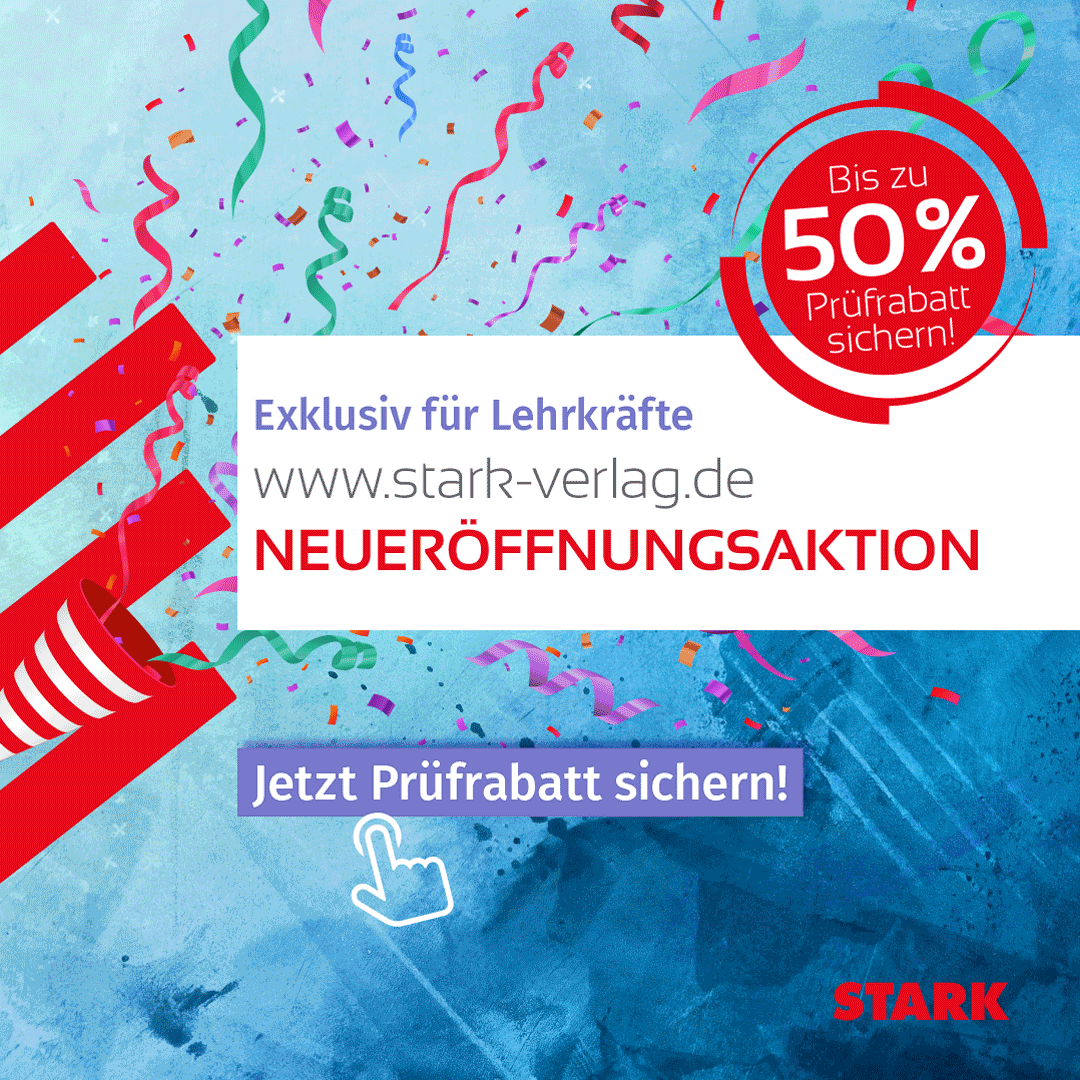 Unsere #Rabattaktionen zur Neueröffnung sind in vollem Gang! Jetzt #Prüfrabatt sichern.
#twlz #relaunch #abitur #starkverlag #verlag #schule #prüfung #abschluss #arbeitsheft