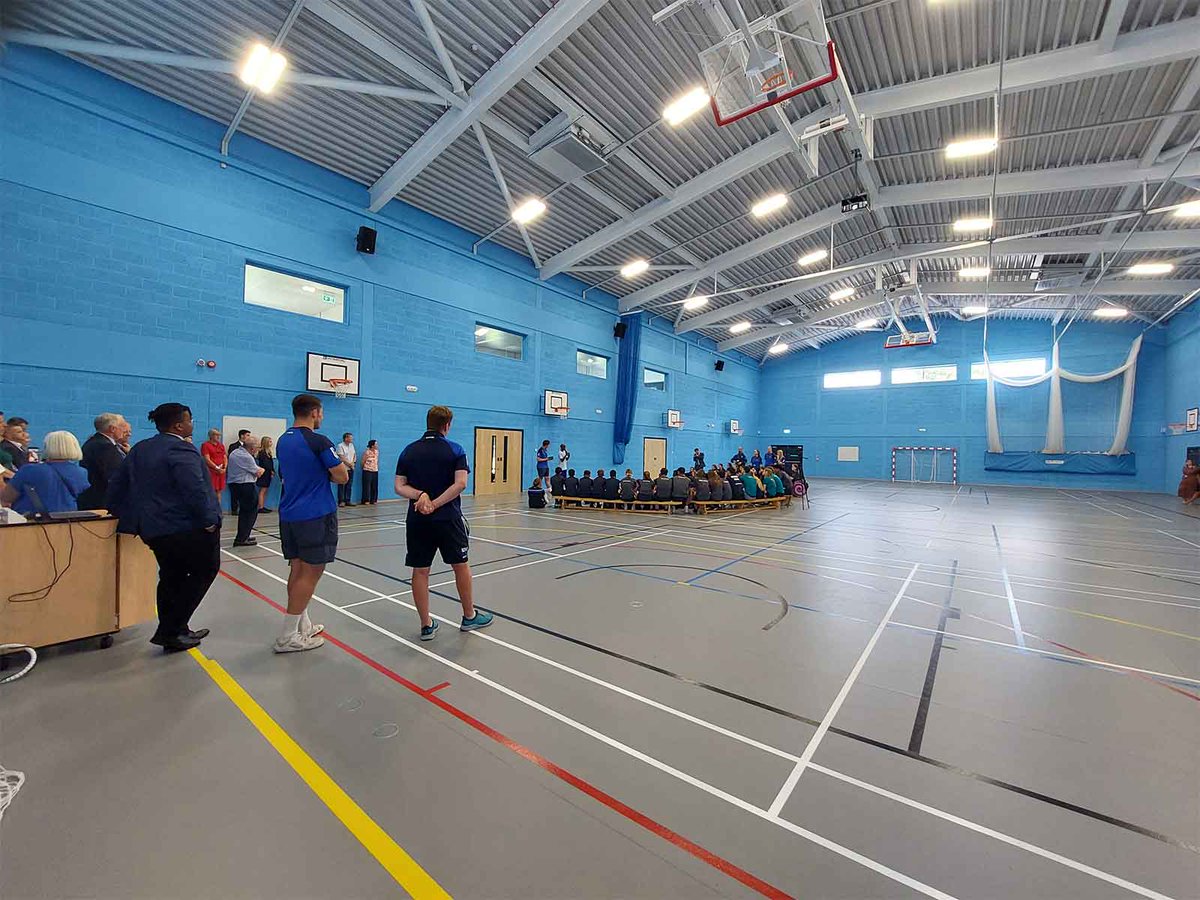 LytleAssociates's tweet photo. Our Director, Richard Wilkinson, attended the opening of the newly completed Salesian School Sports Hall in Chertsey by Sir Mo Farah CBE.

#architecture #surrey #guildford #construction #education https://t.co/JbQNexbznP