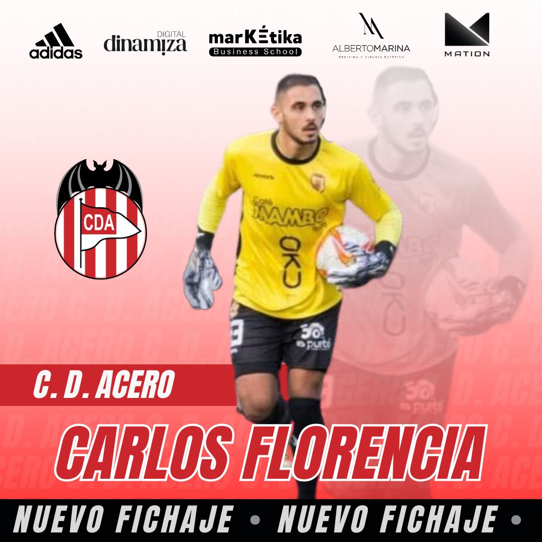 cdacerooficial's tweet photo. ❗NUEVO FICHAJE❗

Carlos Florencia conocido como Charly. Joven Portero procedente del Castellón B  se decide por nuestro proyecto.

Seguridad y confianza en portería 🥅

Bienvenido a tu nuevo club✌️

¡¡Todos somos Acero!! https://t.co/C92VtrASGg