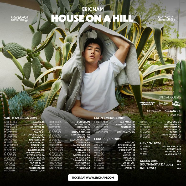 2023-2024 Eric Nam “HOUSE ON A HILL” World Tour: Ticket Details rawstory.my.id/2023-2024-eric…