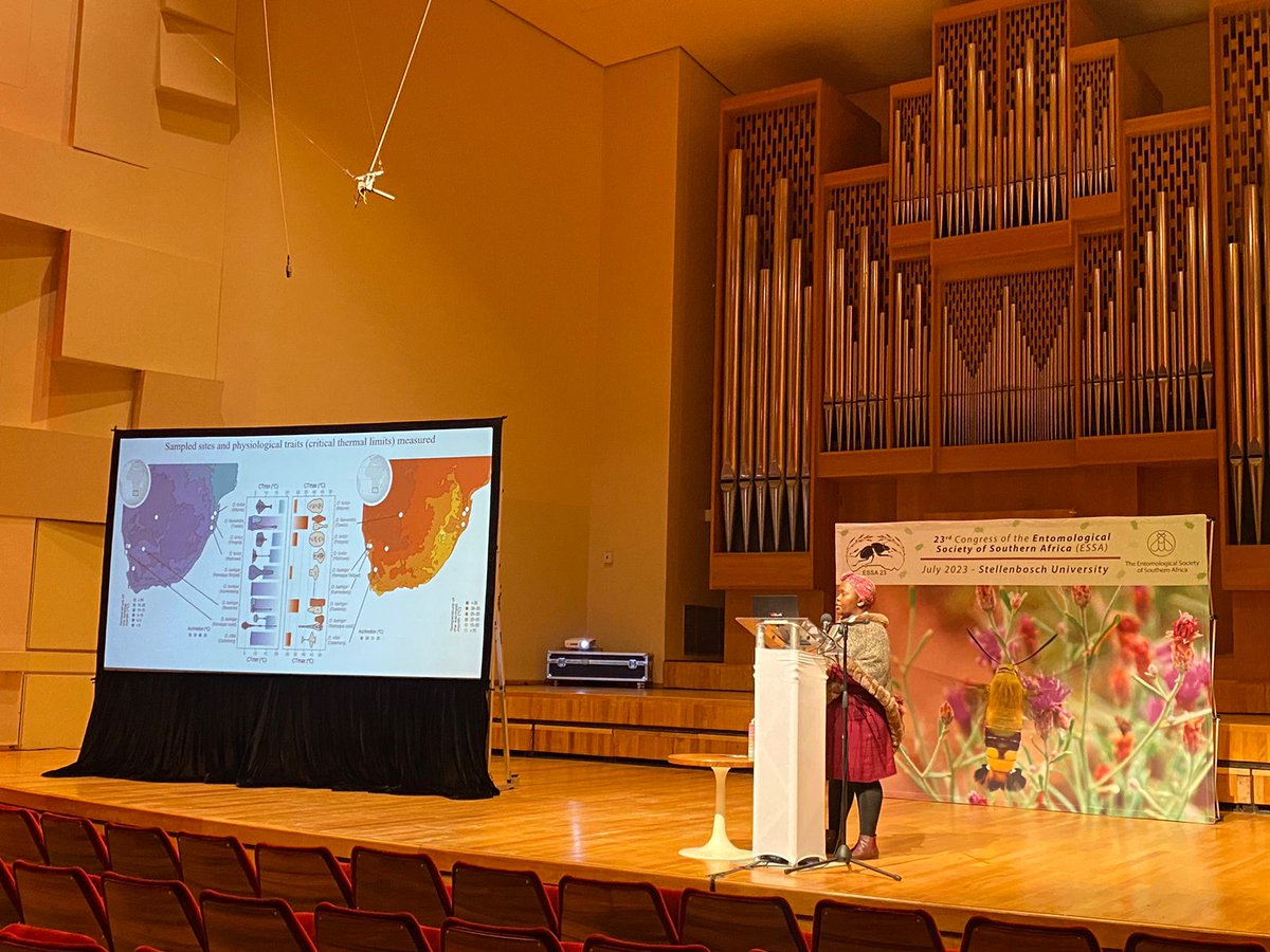 Strong representation of <a href="/Iziko_Museums/">Iziko_Museums</a> Entomology staff, past and present, at ESSA 2023. 5 presentations, 1 poster, 2 curators, 1 postdoc, 2 PhD students and 1 Master's student. <a href="/AntQueen_Thulle/">Nokuthula Mbanyana-Nhleko</a>