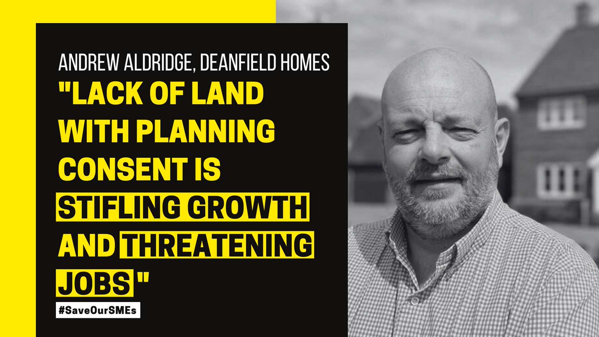 HomeBuildersFed's tweet image. “Lack of land with #Planning consent is stifling growth and threatening Jobs”
Andrew Aldridge, @deanfieldhomes

 #SaveOurSMEs 🏘️ @10DowningStreet

Find out more about the challenges facing home builders 👉 loom.ly/9kOhSBg