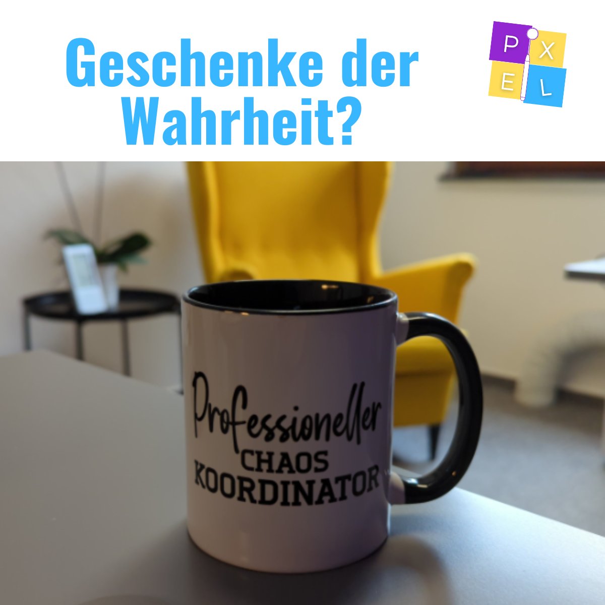 Meine wunderbare Kollegin Judith hat mir zum Geburtstag eine Tasse, auf der steht: „Professioneller Chaos Koordinator“ geschenkt. 🎂

Jetzt frage ich mich ernsthaft, ob sie mir damit etwas mitteilen will. 🤔

#Geburtstagsgeschenk #ChaosKoordinator #BesteKollegin