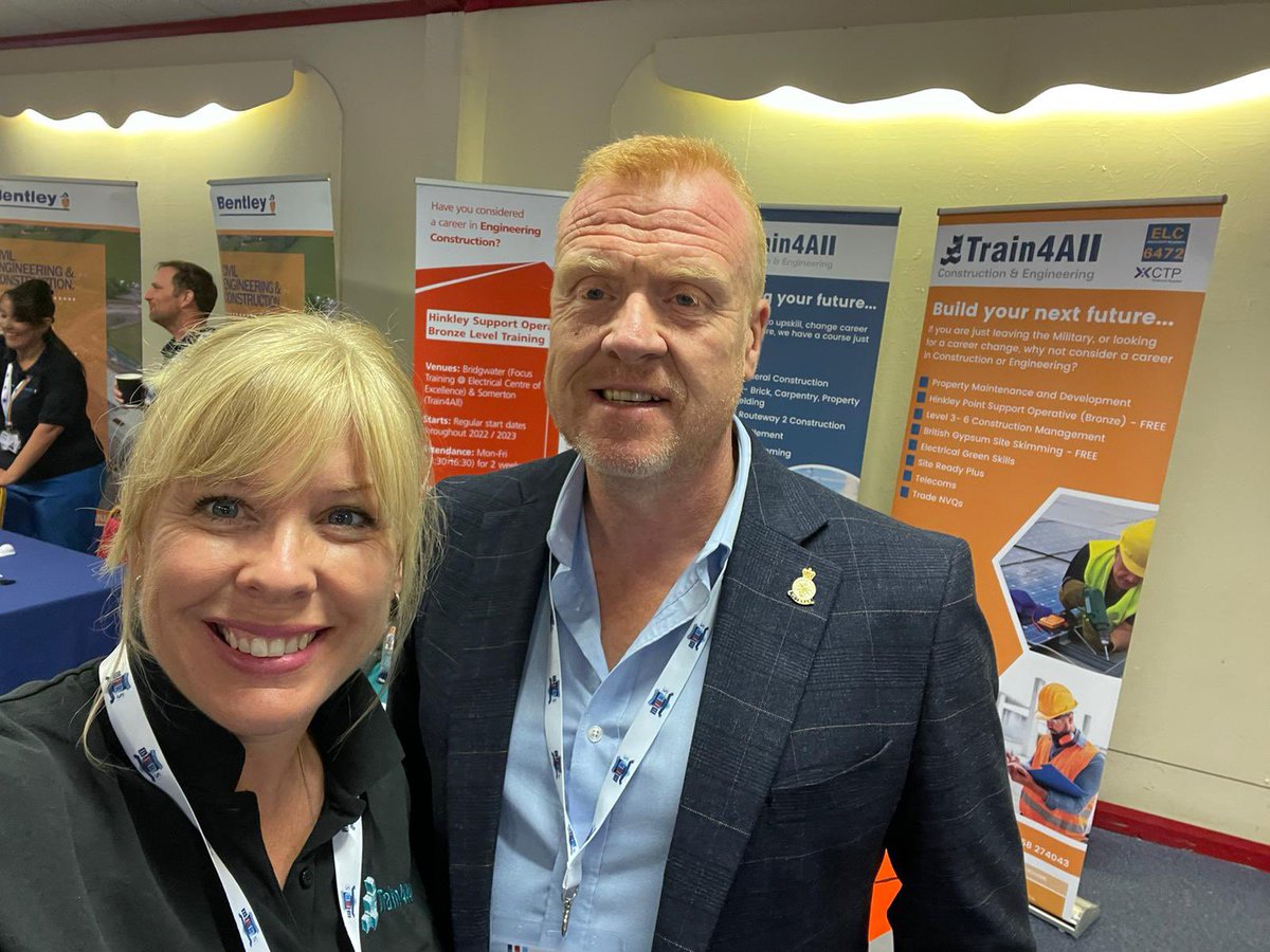 Train4All's tweet image. All set up ready for the BFRS Military 2 Construction event at the Swordfish Restaurant at the Fleet Air Arm Museum at RNAS Yeovilton.   

We are presenting at 10am,Armed Forces personnel - pop by and say hi! 👋

#M2C #military2construction #RoyalNavy #RoyalMarines #BritishArmy