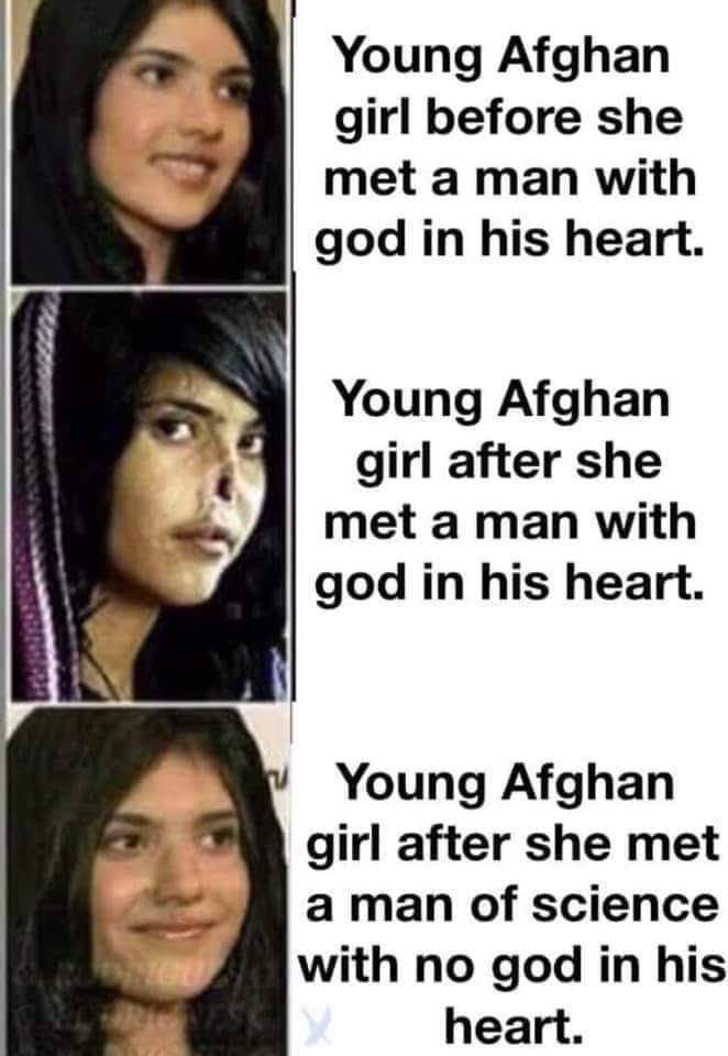ExMuslimBlogger's tweet photo. In #Afghanistan, the Tal!ban  detests the education of schoolgirls. This  is a reflection of the religion of #Islam, which is full of vicious&amp; oppressive misogyny. The apologists for Islam in the West would never be honest enough to admit is true. https://t.co/LanC6eBzKb