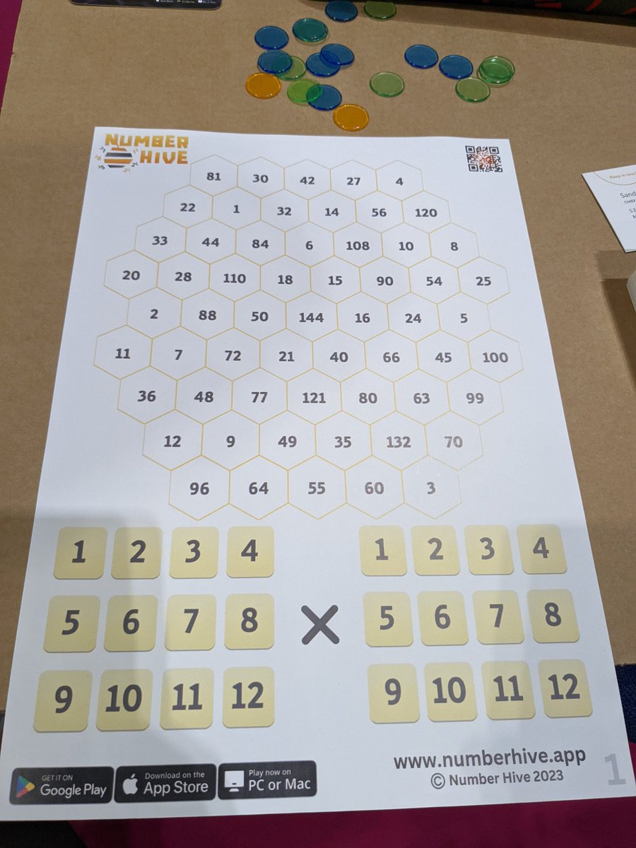 🐝👨‍🏫 Teachers, make your math class more engaging with @numberhive's free board games! 

Visit numberhive.app for resources that help your students develop critical thinking skills. 

#iteachmath #mathchat