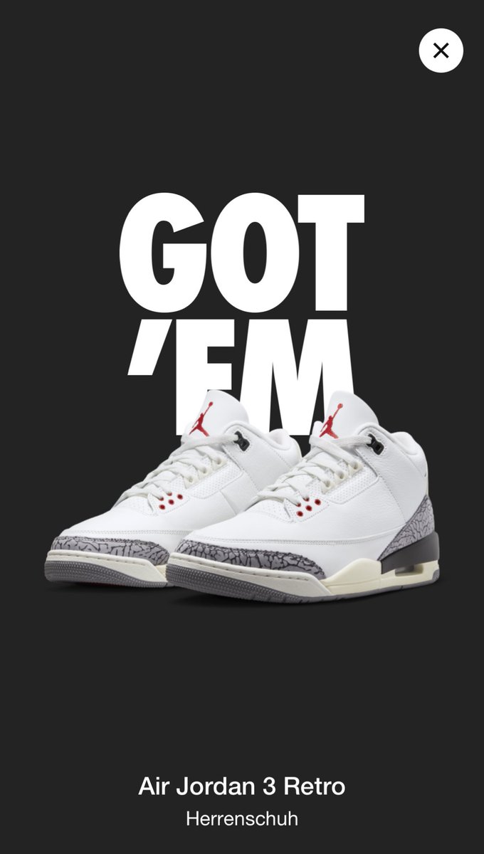 Jordan 3 Retro 💪

#Jordan #J3 #Jordan3 #SNKRS #sneakerhead #Sneakers #Nike