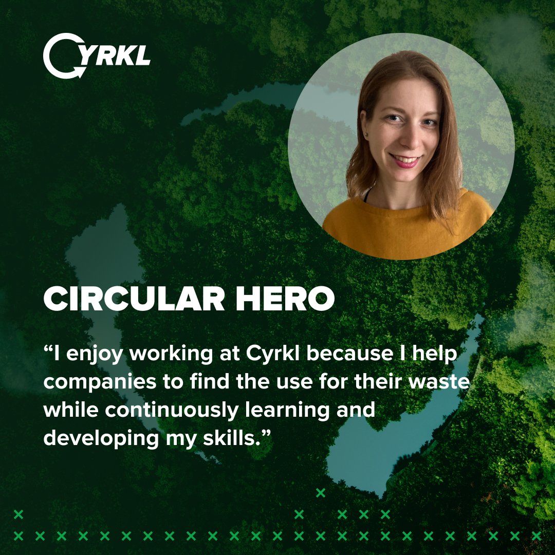 🔍 Meet Lucia Cedzo: A Circular Hero Embracing Waste Innovation. Lucia's two greatest passions, education, and books, have shaped her journey and influenced her role at Cyrkl. She finds immense joy in helping companies discover new uses for their waste. 📚