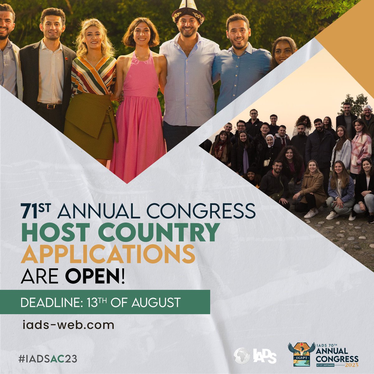 Apply to be the host of the Annual Congress in 2024! Iads-web.com/meetings Show us your hospitality, gain unique experience, expand your outlook! #iadsweborg #dentistry #dentalstudents #dentist #congress #annualcongress