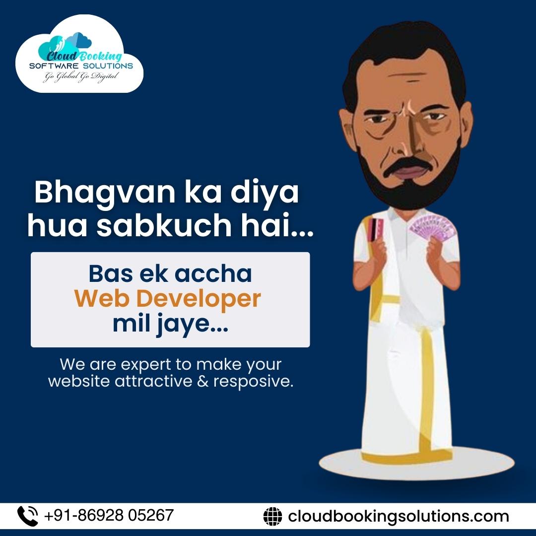software166852's tweet photo. Bhagvan ka diya sabkuch hai bas ek accha Web Developer mil Jaye...💁
Contact Us for more information:
📲+91-98603 02372
📩cloudbookingsolutions@gmail.com
🌐 https://t.co/fheyv7yN2Z
#newwebsite #projectwebsite #websitelaunch #newebsite #webdesign #webdevelopment https://t.co/Ku49h3laHX