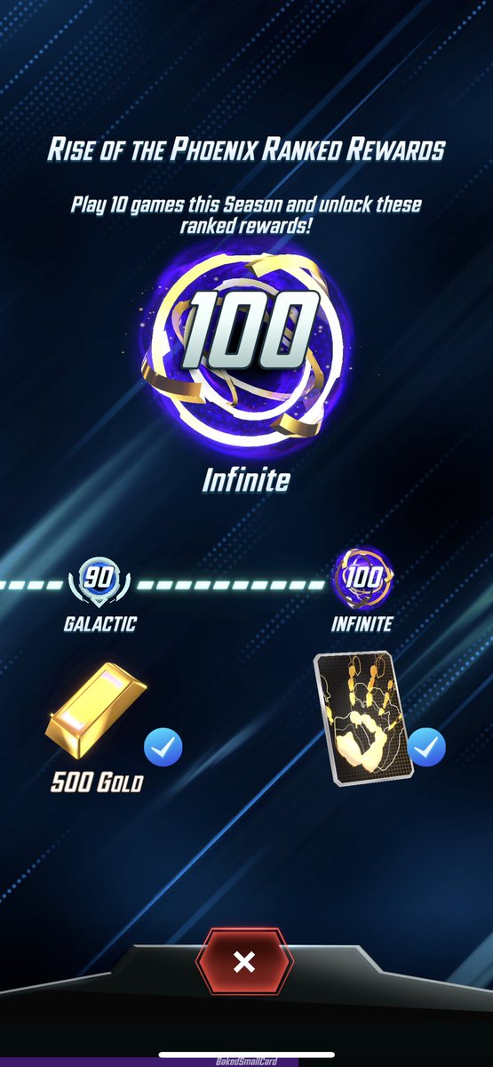 SmoothFoxes's tweet photo. Early season infinite in #marvelsnap again. The death of discard to spiderham is wildly incorrect. Ronan from 73-95 again, then discard from 95-100 https://t.co/veZLV7U9Cb