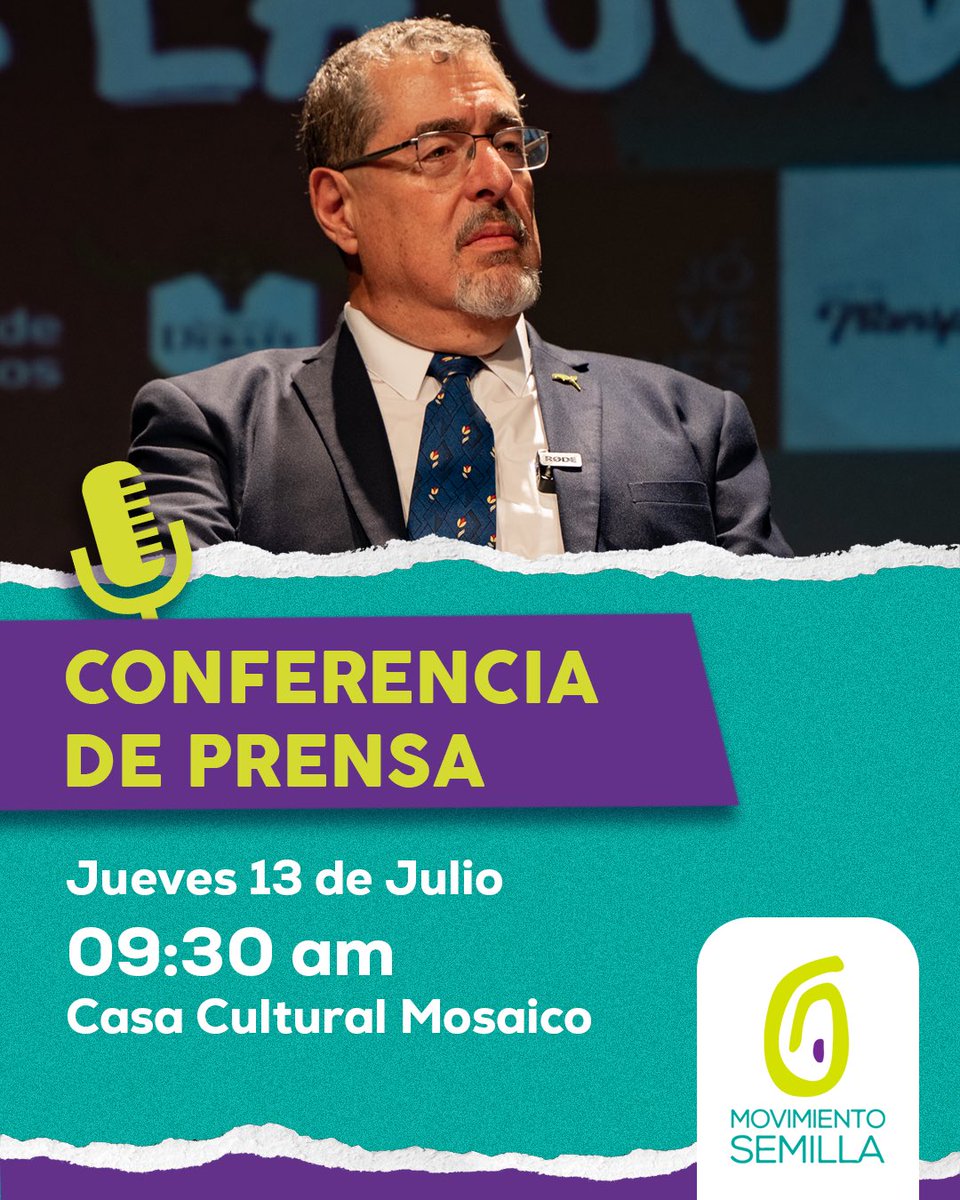 BArevalodeLeon's tweet photo. El día de mañana tenemos planificada una conferencia de prensa para dirigirnos al pueblo de Guatemala a las 9:30am.

Transmitiré mediante mis redes sociales.
No dejen de sintonizar. https://t.co/d9ZCL0jTRw
