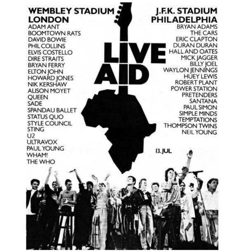 TimeLordDrew61's tweet photo. The Day Music Changed the World. On this day in 1985.... July 13th 1985 #duranlive #LiveAid38 https://t.co/LcTt4nsVx0