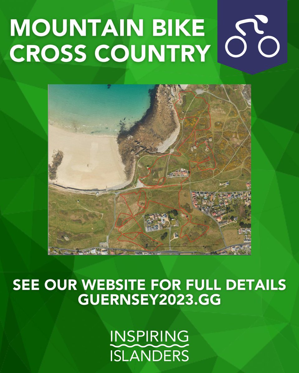 🚵‍♂️ Mountain Bike Cross Country 🚵‍♂️ 

See all the details for our final mountain biking events today, which are being held at Lancresse. This is a highly entertaining event, and we hope to see some of you there! 

#Guernsey2023 #InspiringIslanders