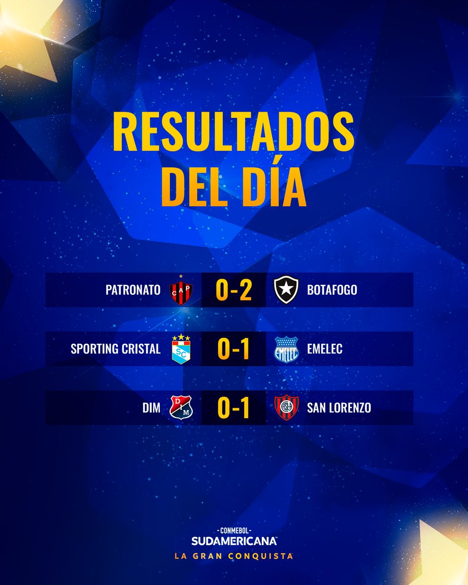 ¡Vea usted! Ganaron los tres equipos visitantes. 🔥 CONMEBOL #Sudamericana
