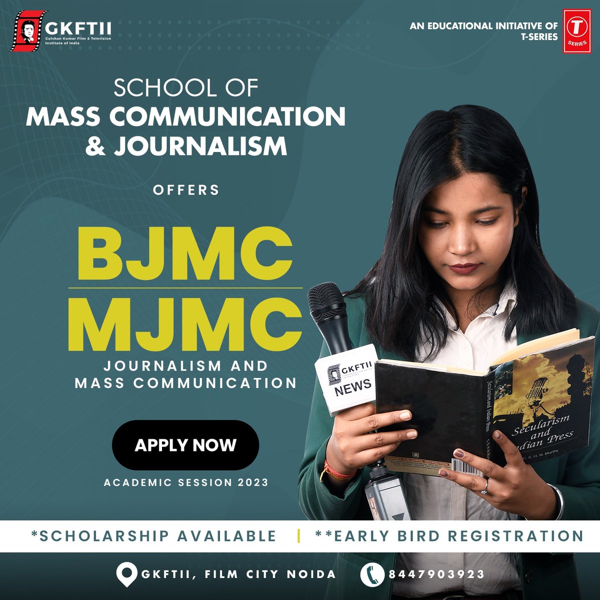 ⚠️ Admission Alert !

Registrations For Academic Year 2023 Closing Soon .

✔️BJMC & MJMC

Get your Journalism Degree at GKFTII - Media Institute by ' T-Series'

Enroll Today.
.
.
.
#BestCollegeDelhiNCR #Career #MassCommEducation #JournalismEducation #MediaCollege