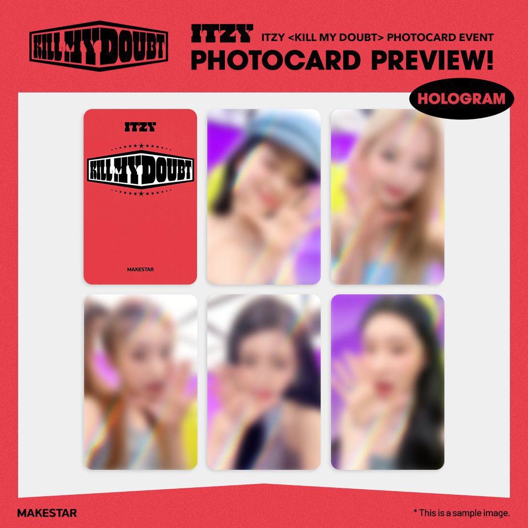 itzy kill my doubt makestar ラキドロ トレカ ITZY <KILL MY DOUBT> ○MAKESTAR 限定ホログラムトレカ(5種ランダムで