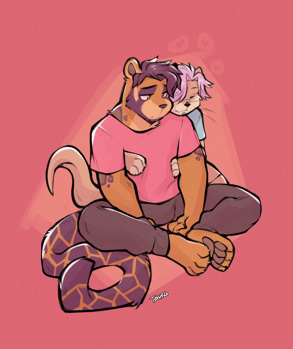 Tafius's tweet photo. Sometimes the smallest gesture is all it takes to turn a bad day around. 🧡 @baskin_billiam 🧡

🎨 by @snow_kun https://t.co/IMdP54OSib