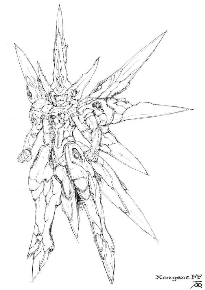 W.O.F.F.の「ミラージュXG」のラフです。 