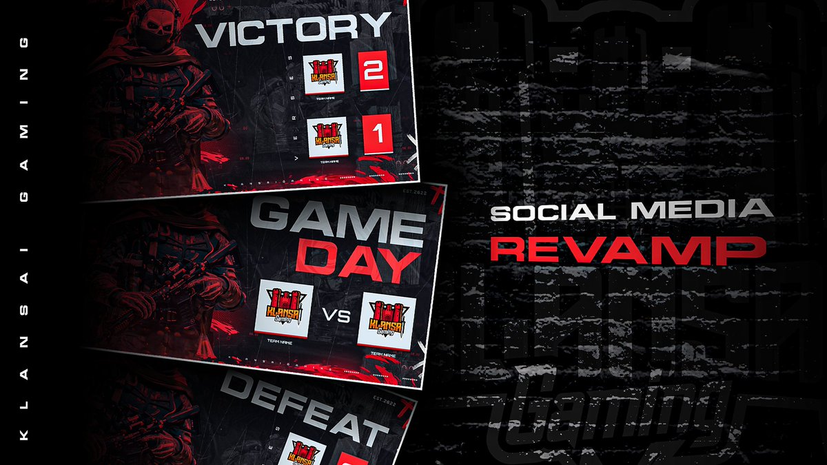 RaphixDesign's tweet photo. Klansai gaming COD MW2 social media revamp 🔥🥵
Client
@KlanSaiGaming 
#StormTheGates

#raphixdesign #bannerdesign #esportsbannerdesign #esportsdesign #designtwitter #socialmediadesign #esportsheaderdesign #coverartdesign #commissionwork #codbanner #branding #esportswork #eSports https://t.co/ja3o3V7ejF