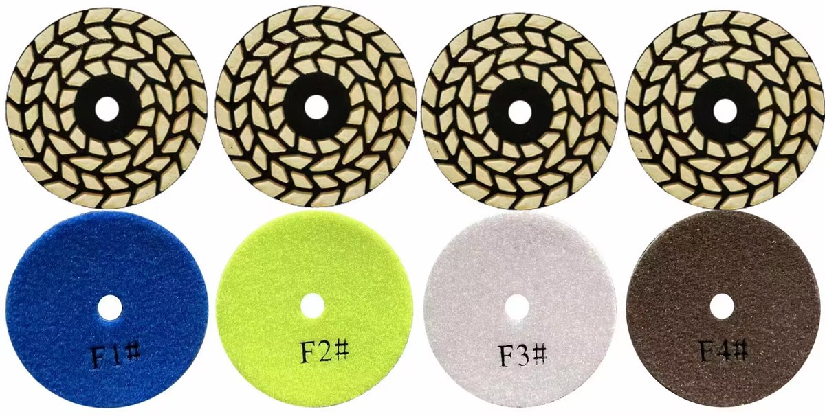 #Polishingpads #Diamondtools I am excited to introduce our 4' #DryGrinding Four-step Discs, is meticulously designed to meet your grinding needs with exceptional efficiency and results. Please feel free to contact me for more information~!