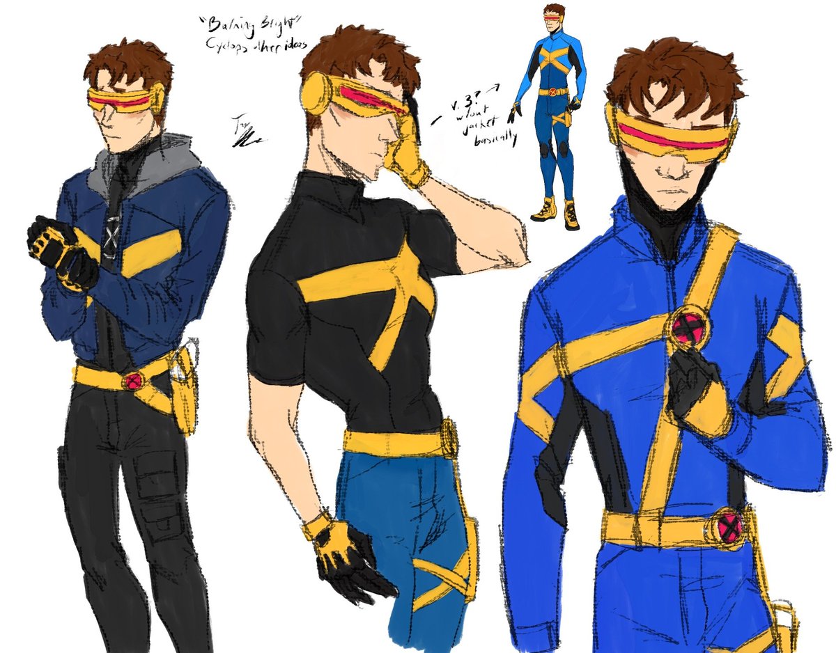 72rabbits's tweet photo. follow me on tumblr for muffled crying over trying to do character/costume designs I'm happy with for a dumb X-Men fancomic idea and my descent into Scott Summers brainrot. I haven't slept much in over a week so I'm going to bed early tonight maybe this will help good night https://t.co/54ZFbb6xGC