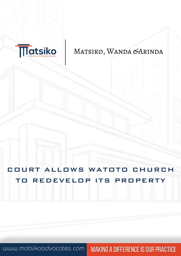 Matsiko_Adv's tweet photo. Court allows Watoto church to redevelop its property #LegalPulseCheck #MWAadvocates https://t.co/ROlj5tgJI0