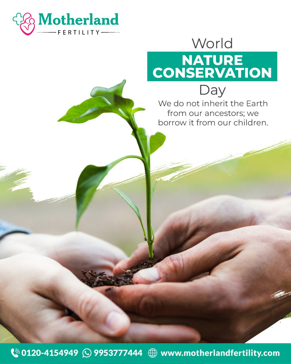 On World Nature Conservation Day, we celebrate the vital bond between the well-being of mothers, children, and the environment. 

Happy World Nature Conservation Day!

#motherlandhospital #hospitalinnoida #NatureConservationDay #ConservationMatters