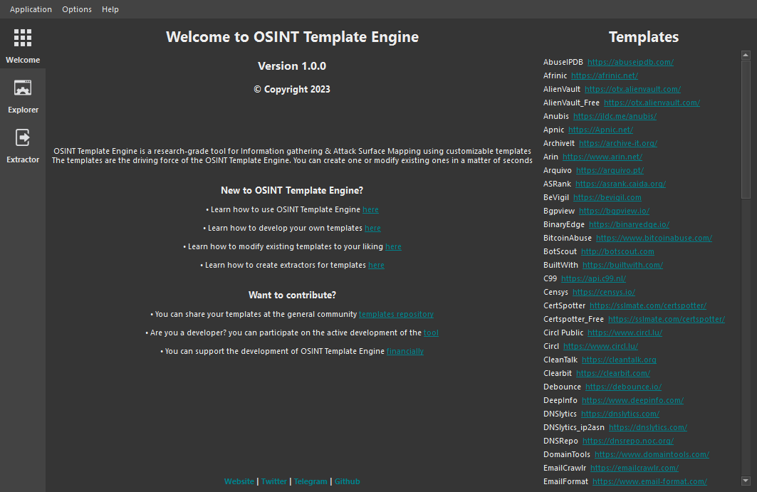 0xtechrock's tweet photo. OSINT TIP #201 📜

Introducing OSINT Template Engine by @spider_suite!

Perform OSINT investigations and info gathering using customizable templates.
Transform resources like shodan, bgpview &amp; urlscan into templates!

🔗https://t.co/z2sQUcvjmA

#OSINT #ThreatIntel #darkweb https://t.co/l96T9W4ZFk