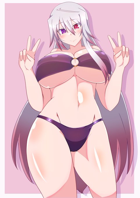 最近暑いのでうちのこヴェロニカさんの水着ぴくちゅあです 