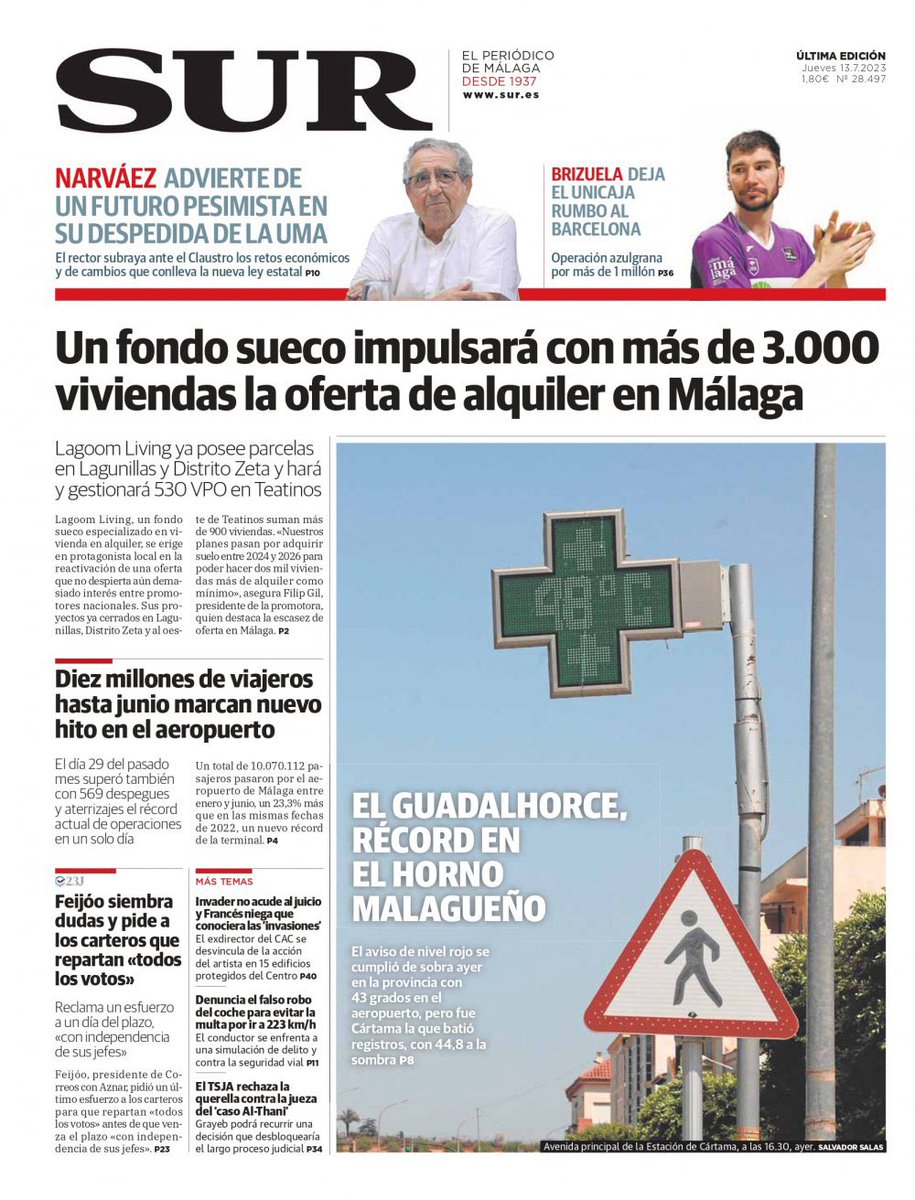 PyTMalaga's tweet photo. Aquí tenéis las portadas de hoy: https://t.co/3QMPlwCVsZ