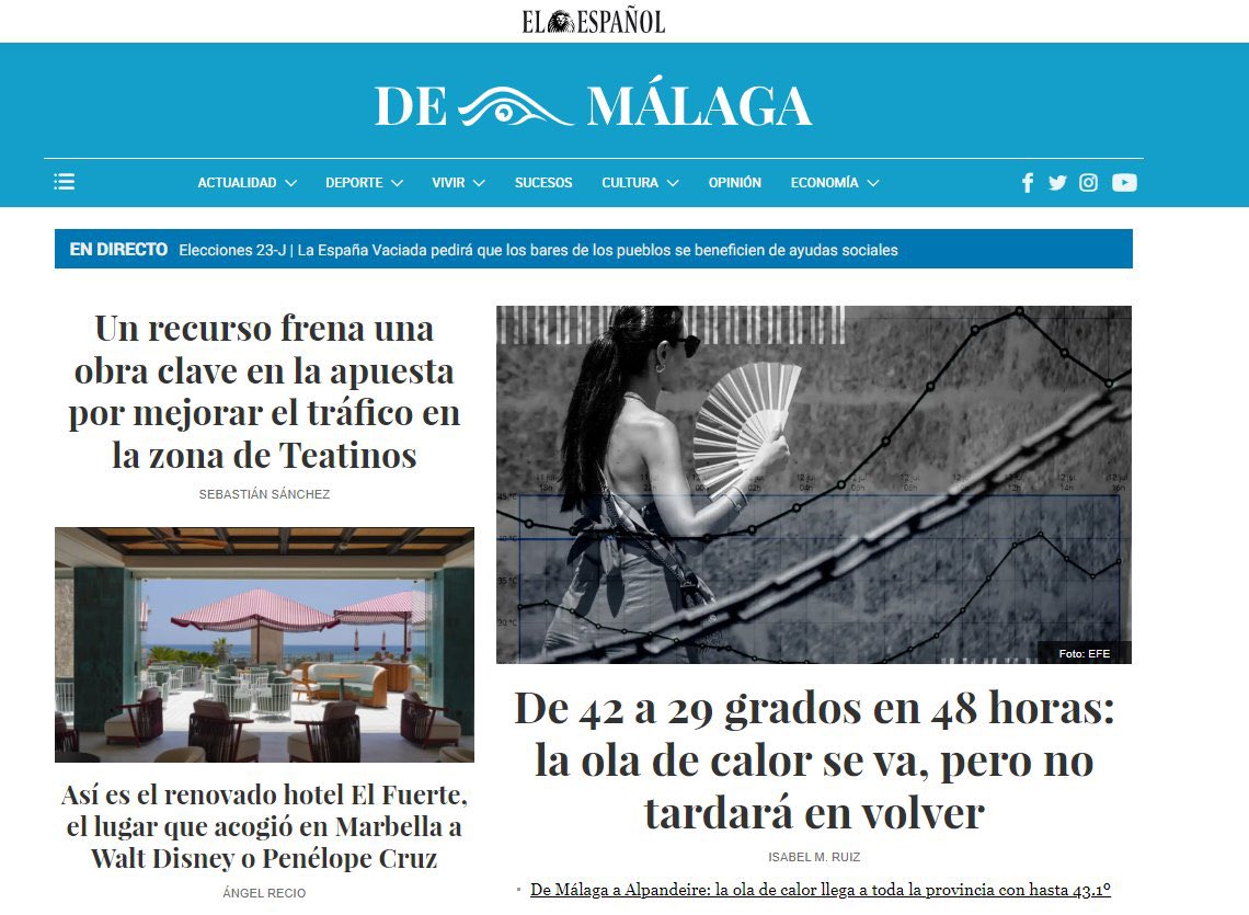 PyTMalaga's tweet photo. Aquí tenéis las portadas de hoy: https://t.co/3QMPlwCVsZ