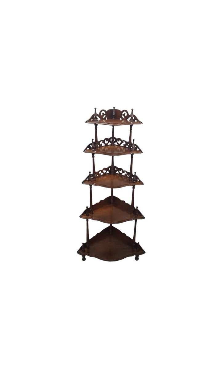 PalacePainted's tweet photo. Ornate Victorian Walnut corner Curio Whatnot shelf https://t.co/v7TKVwZGL2 #Etsy #ChickenDaddy #VictorianShelf https://t.co/tbLBMZHvmj