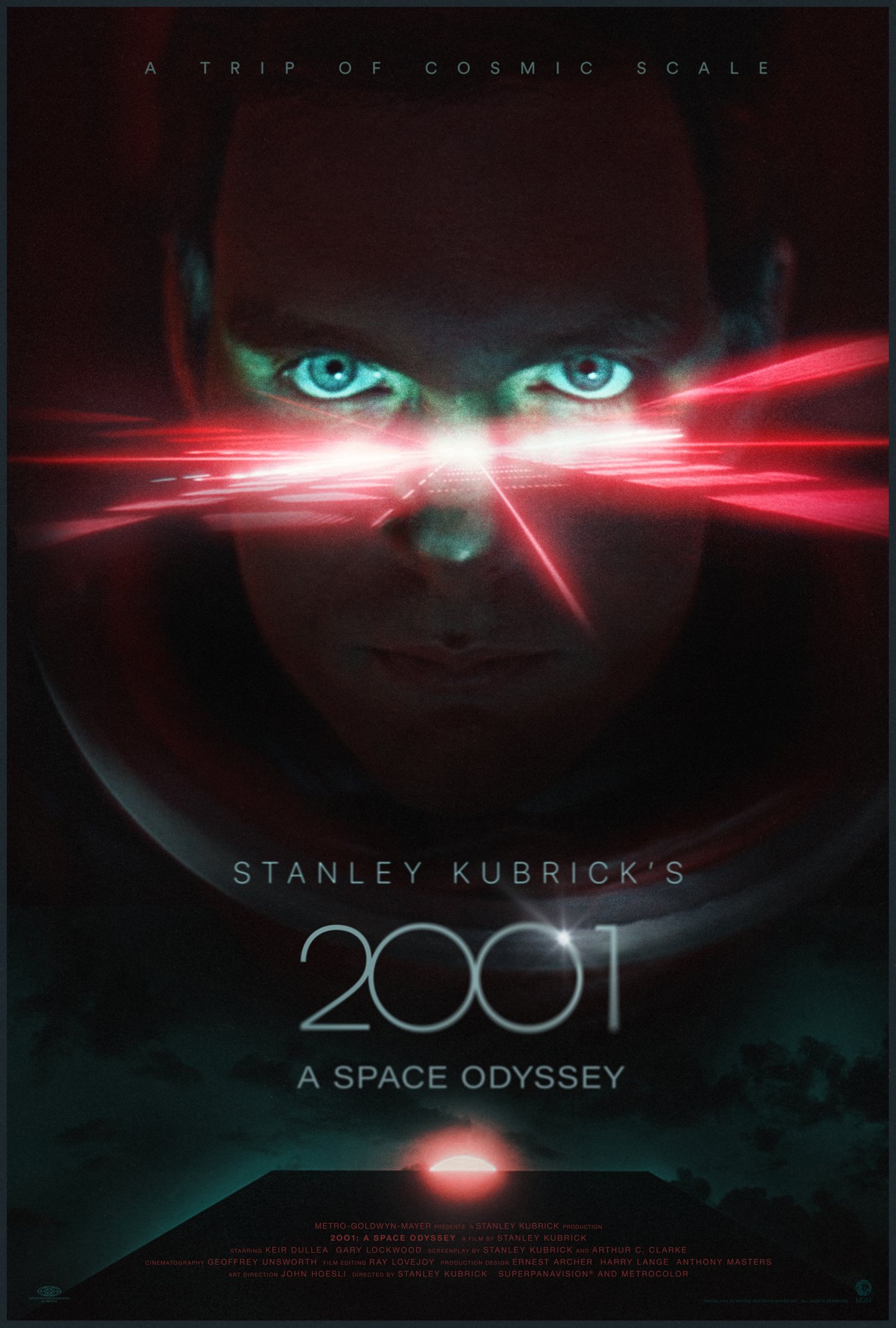 2001 a Space Odyssey, Stanley Kubrick alternative movie poster