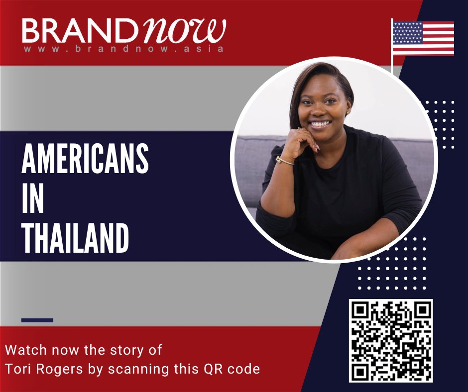 Tori Rogers, founder of Ebony Expats, offers support in Relocation, Diversity &amp; Inclusion Consulting. Discover her inspiring story and other motivating stories of American entrepreneurs in Thailand through the provided QR code to the YouTube interview. #americans #entrepreneurs